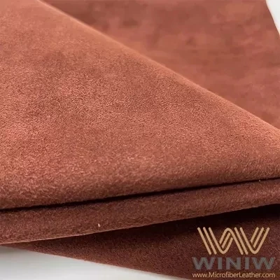 Chocolate Color Faux Suede Microfiber Leather For Horse Saddles