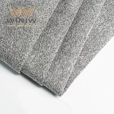Grey Micro Suede Alcantara Fabric Synthetic Ultra Suede Leather Gloves Making Material