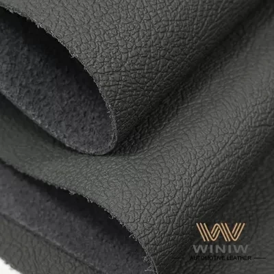 Nappa charm varaqasi avtoulovi uchun oqlangan qora mikro mikrofiber terisi